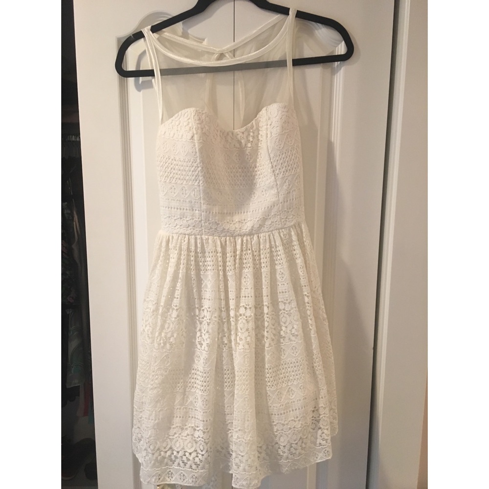 Cream Lace Dress